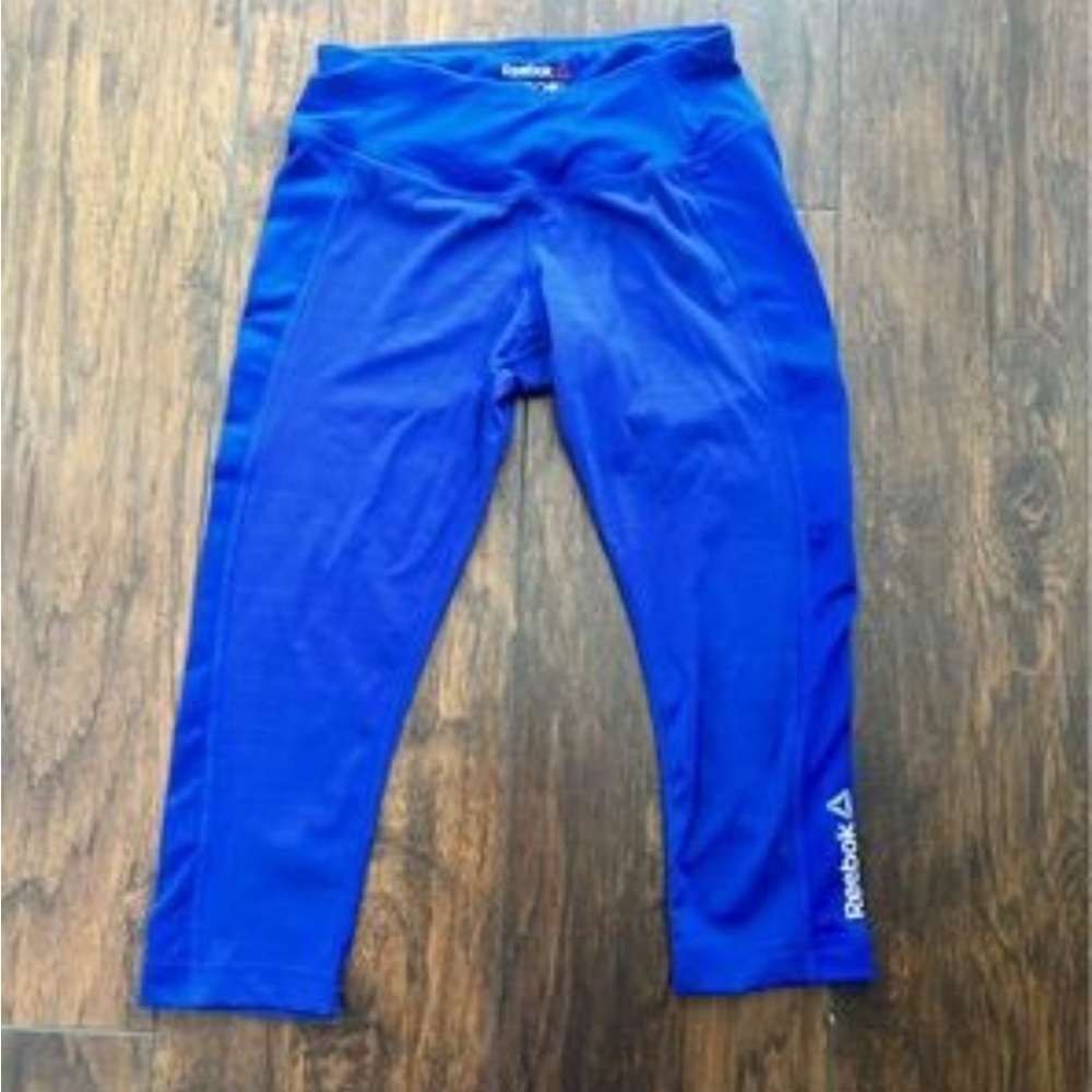 Reebok crop 17” XXS blue NWT